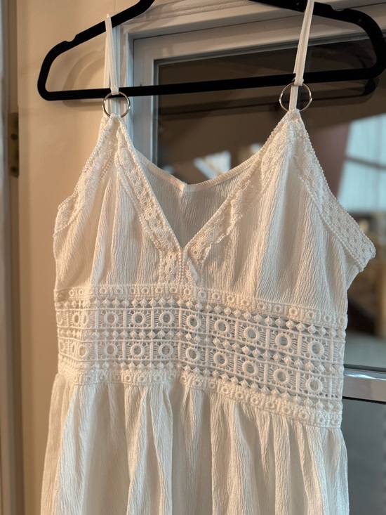 Dresses & Skirts - White Crochet-Detail Sundress